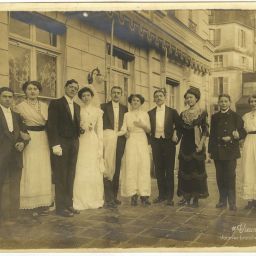 Mariés inconnus 1900