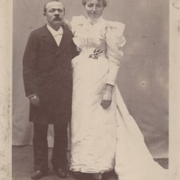 Mariés inconnus 1900