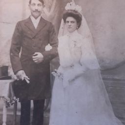 Mariés inconnus 1900