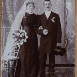 Mariés inconnus 1900