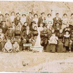 Eloi Félix VERGES et Marie dite Mélina PUYAUBREAU le 02/02/1901 à Boucau (64)