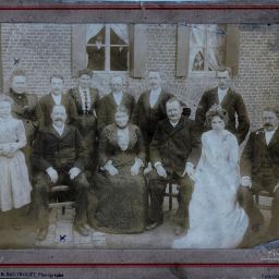 Marcel LEBEAU et Célina LEFEBVRE le 11/08/1902 à Romeries (59)