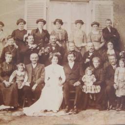 Alfred MEYER et Julia GUILLAUME 1911 à Preutin-Higny (54)