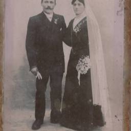 Henri LELIÈVRE et Ernestine LECOURTILLAIS 1912 à Marolles (14)