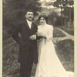 Alfred GOUGEON et Marcelle PICHOT le 07/09/1912 à Arcueil-Cachan (94)