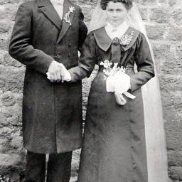 Henri FOUQUÉ et Marie HEUVELINE 1913 à Colombiers-du-Plessis (53)