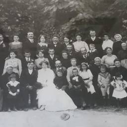 Georges BLERON et Pauline HUGUET 1913 à Vineuil (36)
