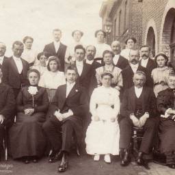 Paul HOUPPE et Agnès BOSSART 1913 à Houplines (59)