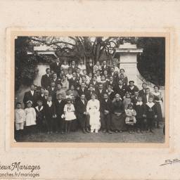 Daniel BOBINET et Angèle BOURREAU 1920 à Beaumont-en-Véron (37)
