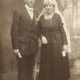 Emile FARDOUX et Céline DERLY le 09/04/1920 à Watten (59)