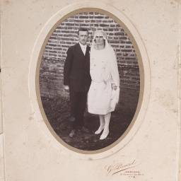 Mariés inconnus 1920 à Mervans (71)