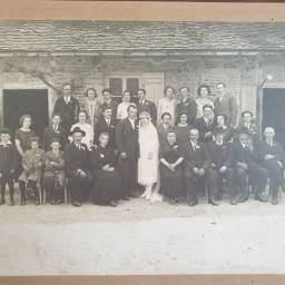 Mariés inconnus 1920 à Mervans (71)