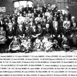 Louis FRANÇOIS et Rose LEFEBVRE et Louis LEFEBVRE et Jeanne HENNO (double mariage) le 04/11/1921 à Tourmignies (59)