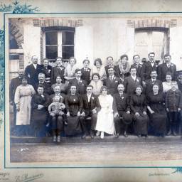 René BAUCHER et Clotilde LEBON 1922 à Courtenay (45)