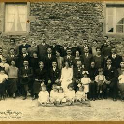 Henri ROBIN et Marthe AUCOURT 1924 à Saint-Maurice-lès-Châteauneuf (71)