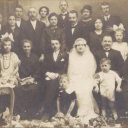 Alfred WARIN et Jeanne SOUPLET 1924 à Hénin-Liétard (62)