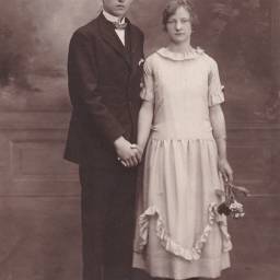 Eugène PLAYEZ et Joséphine FRANÇOIS 1926 à Lens (62)