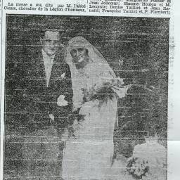 Jacques BAROT et Marie Thérèse GEOFFROY 1929 à Reims (51)
