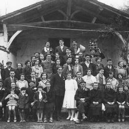 Pierre Paul HONTANS et Jeanne Yvonne DUPRAT 1930 à Luxey (40)