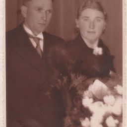 Georges VAN GOETHEM et Sylvia MAES 1935 à Aalst, Oost-Vlaanderen (Belgique)