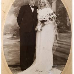 Albert Justin GUILHEMOTONIA et Jeanne Eugénie RIBES le 10/10/1936 à Tarnos (40)