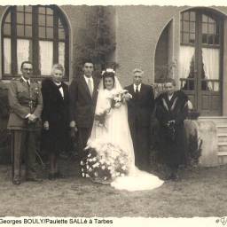 Georges BOULY et Paulette SALLÉ 1945 à Tarbes (65)