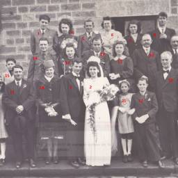 Bernard POGE et Louise LEGRAND 1946 à Saint-Brice-en-Coglès (35)