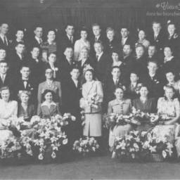 Edouard BARON et Odette FAUPEL 1950 à Fouquières-lès-Lens (62)