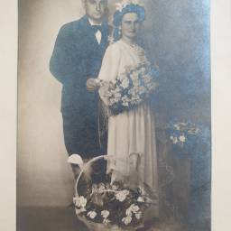 Mariés inconnus 1950 à Louhans (71)