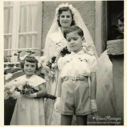André GREGUS et Paulette CAMUS 1952 à Nanterre (92)