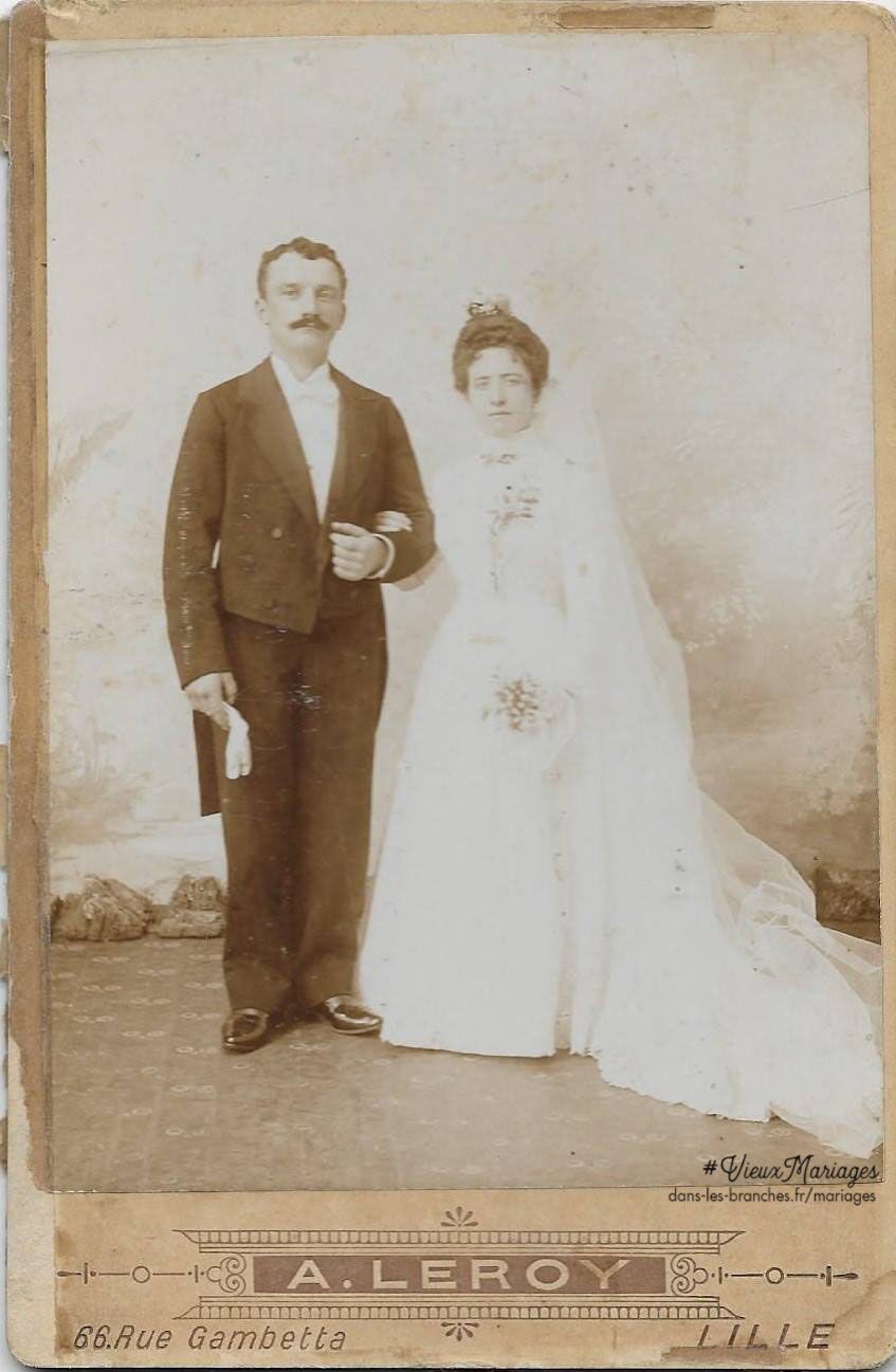 Mariés inconnus 1890