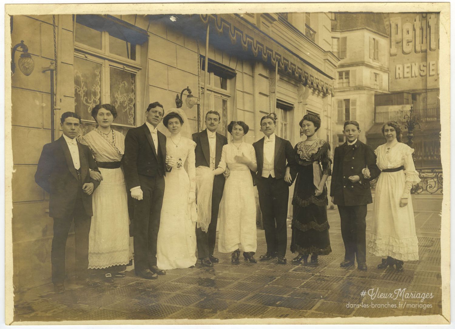 Mariés inconnus 1900