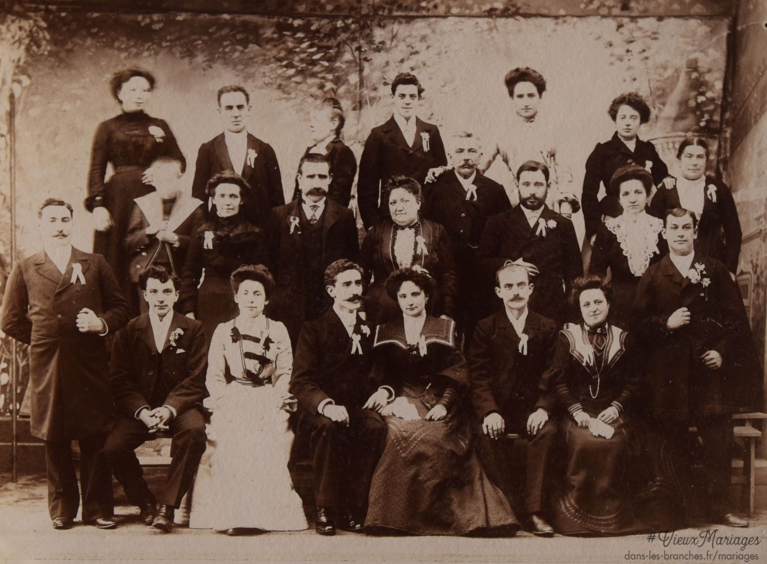 Mariés inconnus 1900