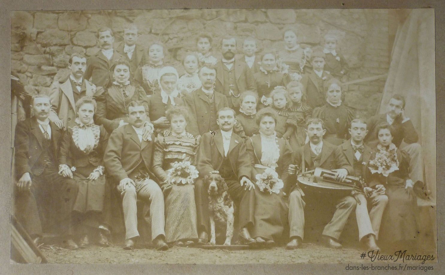 Mariés inconnus 1900