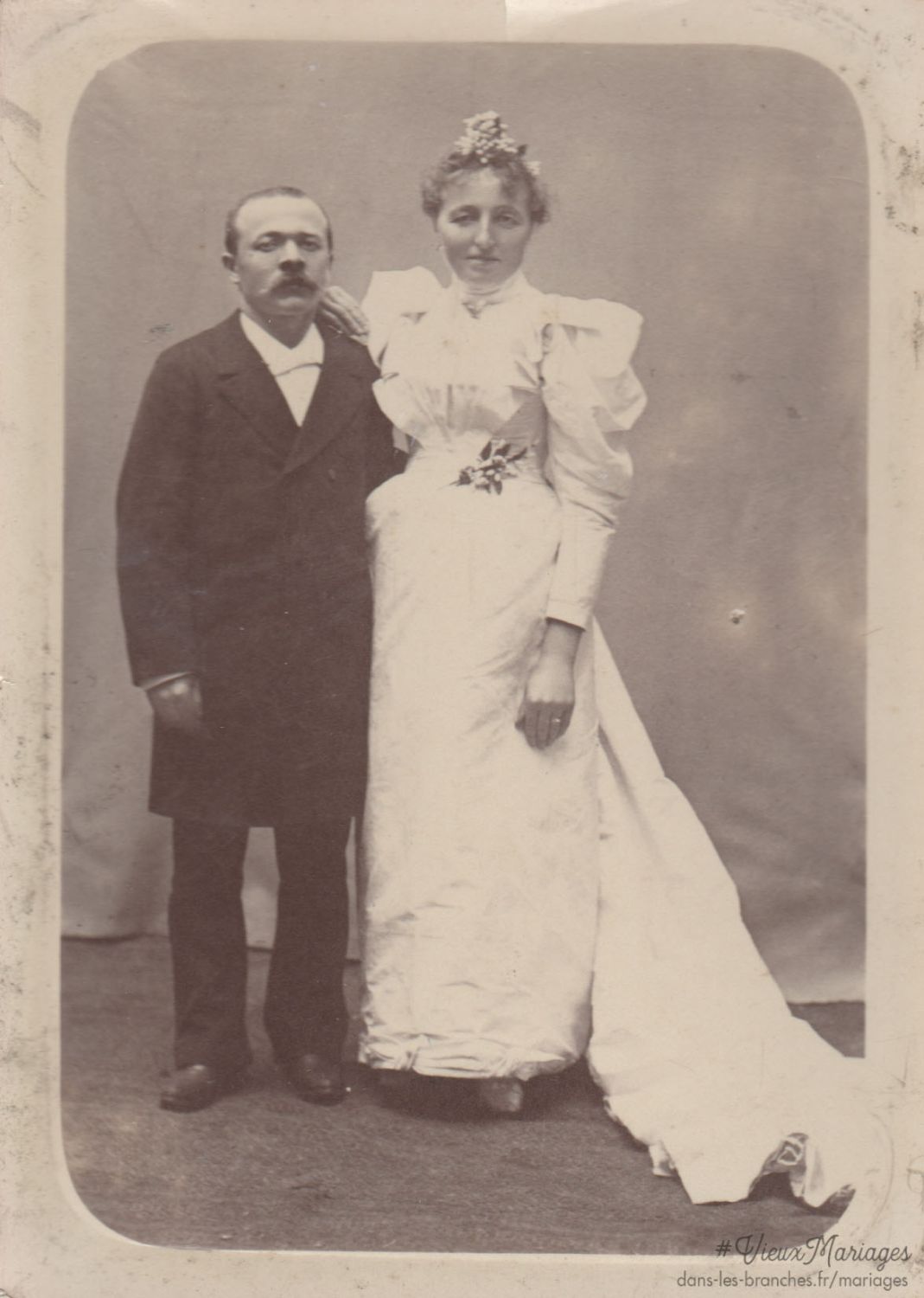 Mariés inconnus 1900