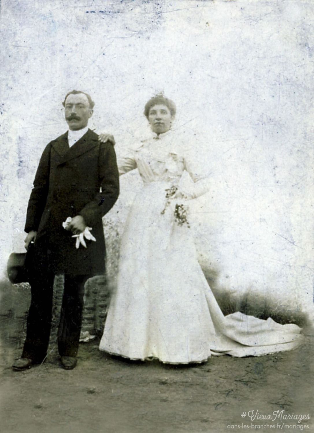 Mariés inconnus 1900