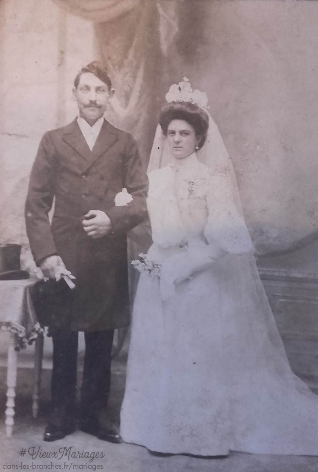 Mariés inconnus 1900