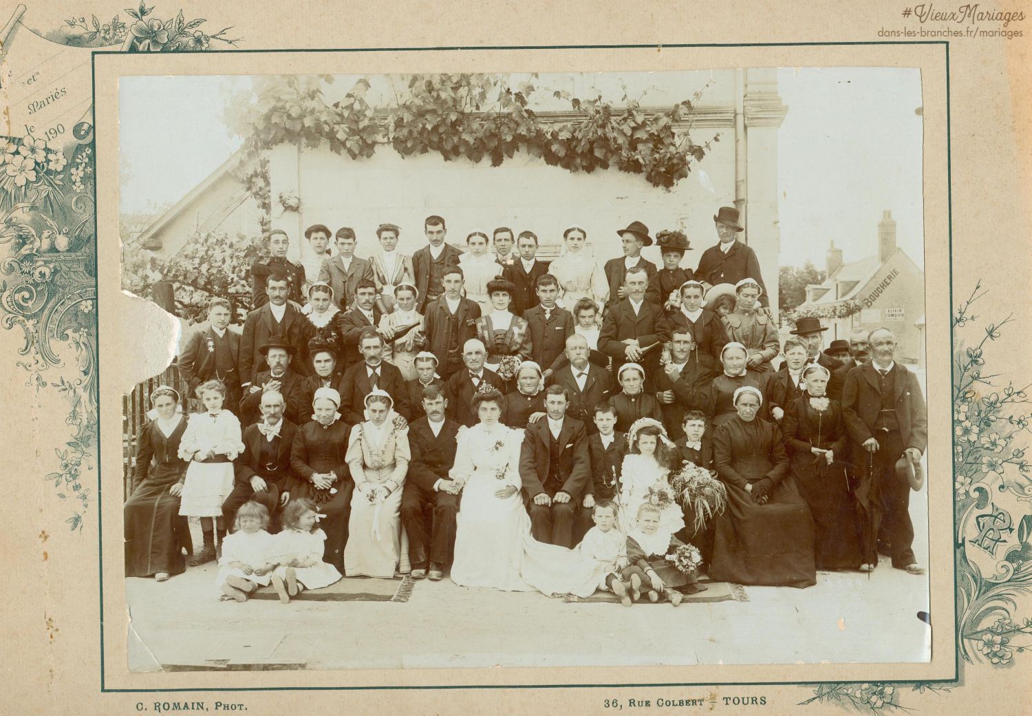 Mariés inconnus 1900