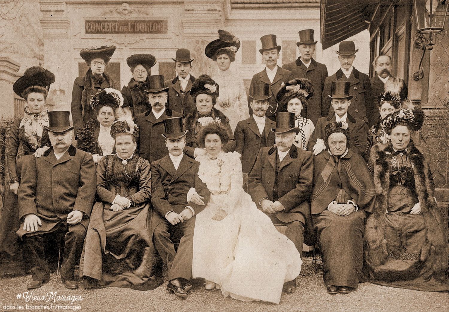 Mariés inconnus 1900