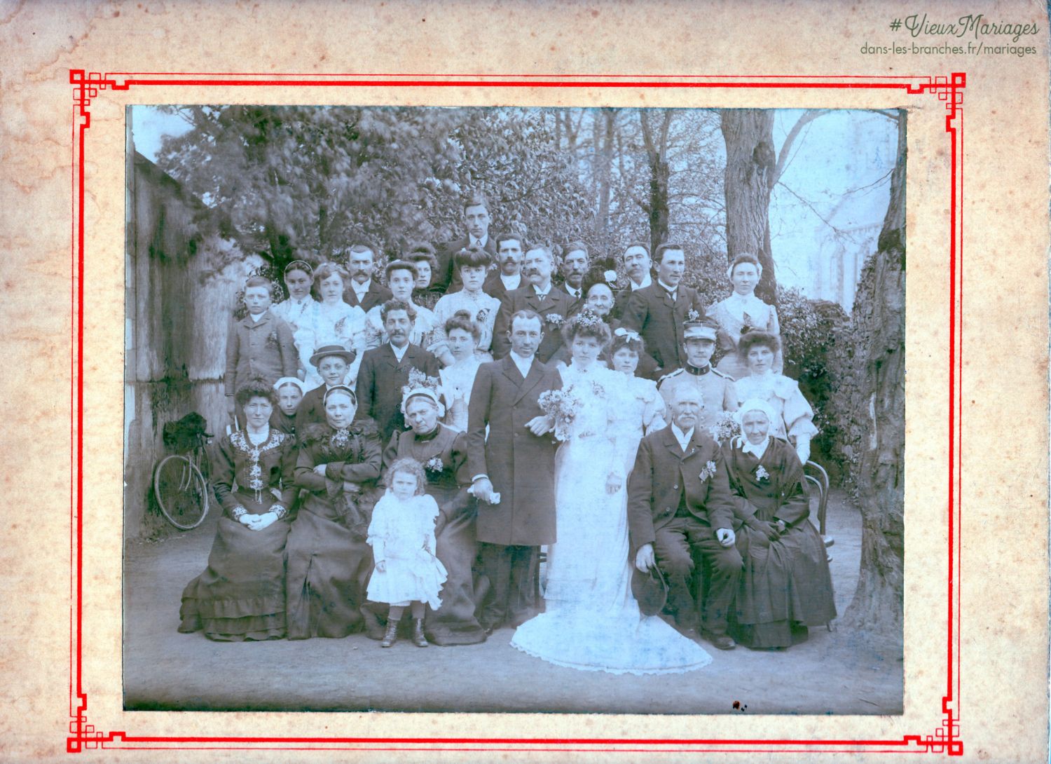 Mariés inconnus 1900