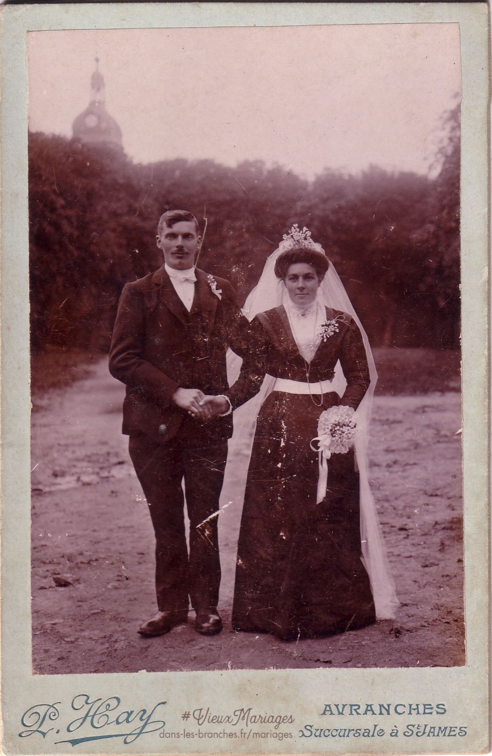 Mariés inconnus 1900