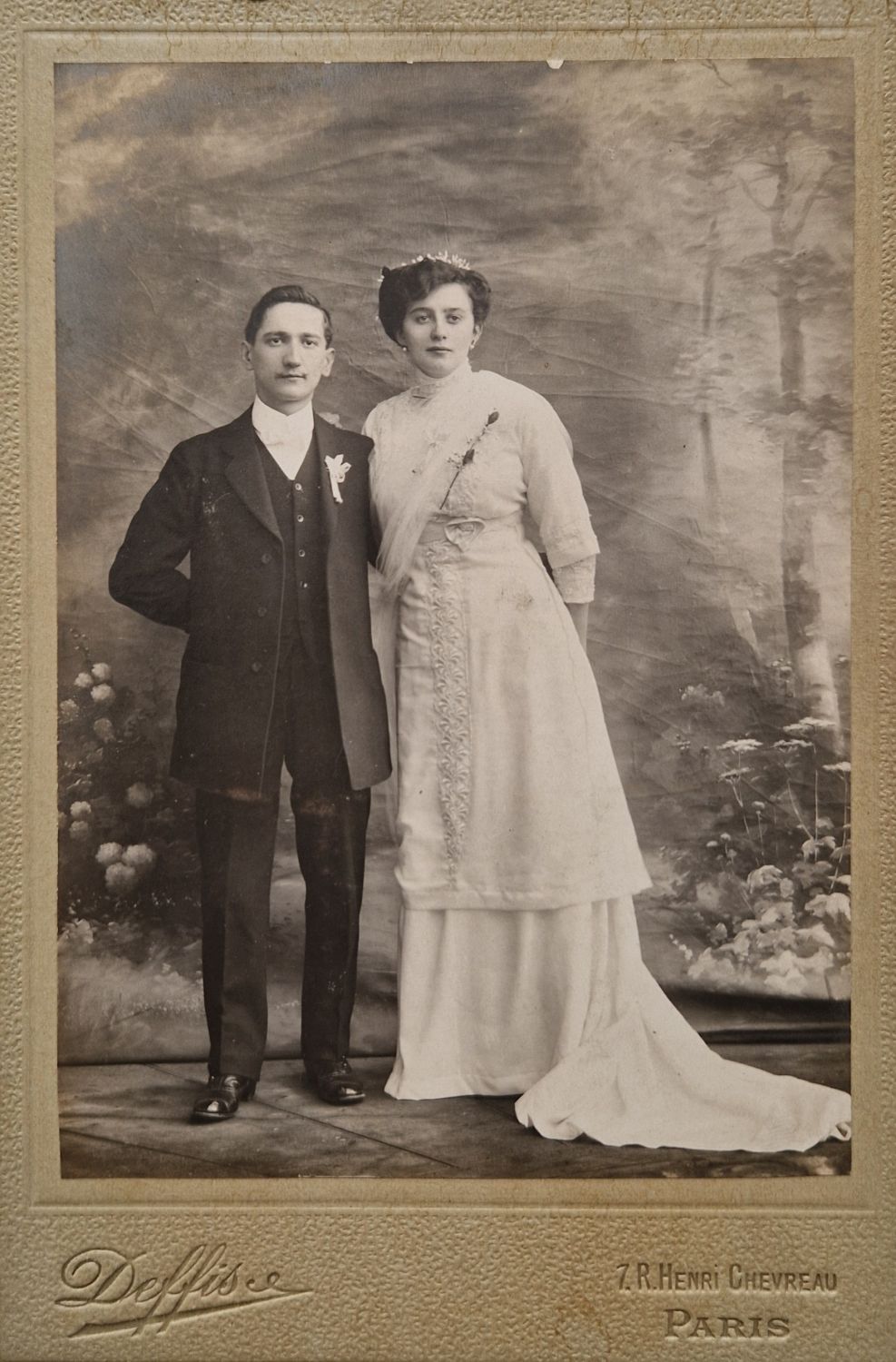 Mariés inconnus 1900 à Paris (75)
