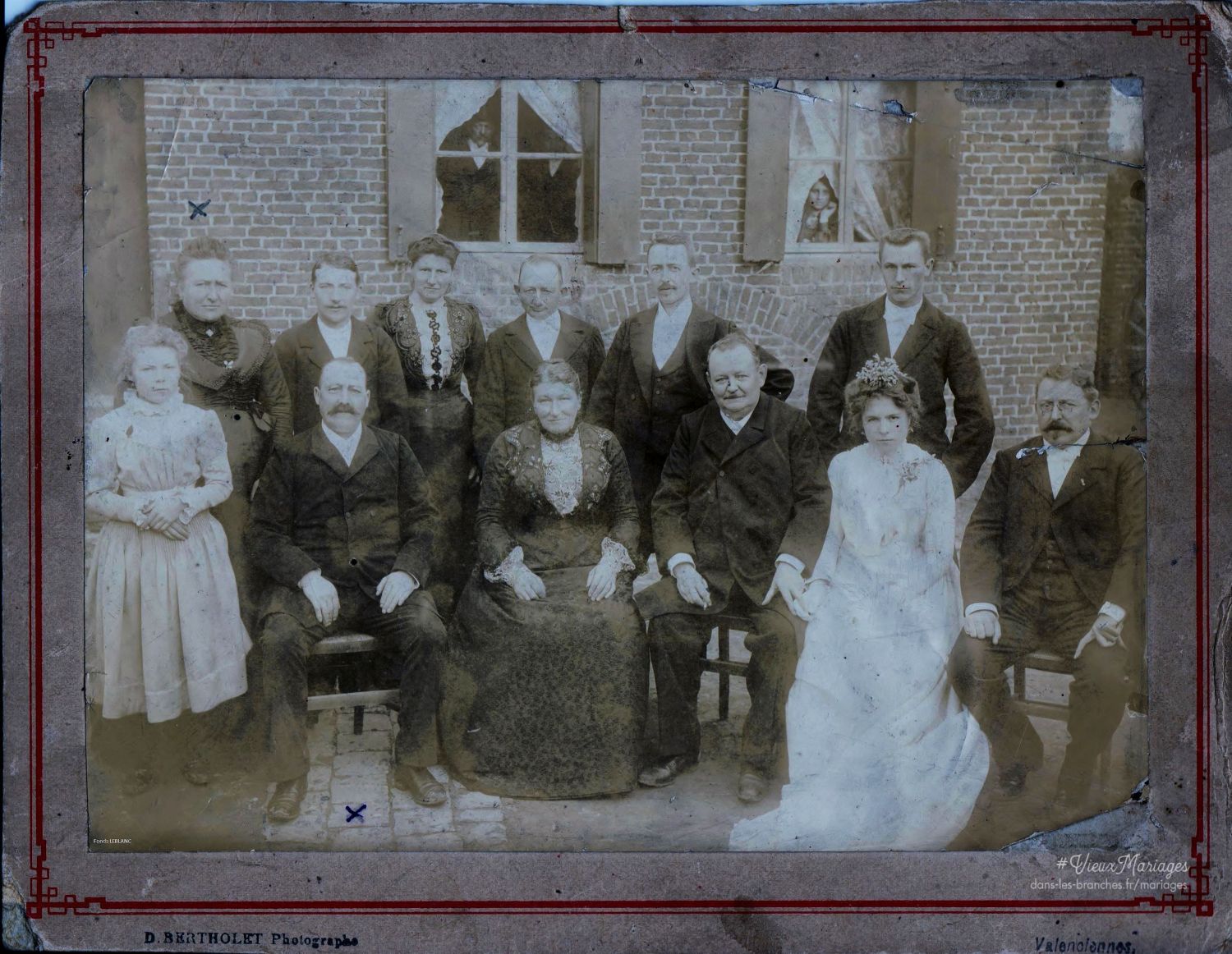 Marcel LEBEAU et Célina LEFEBVRE le 11/08/1902 à Romeries (59)