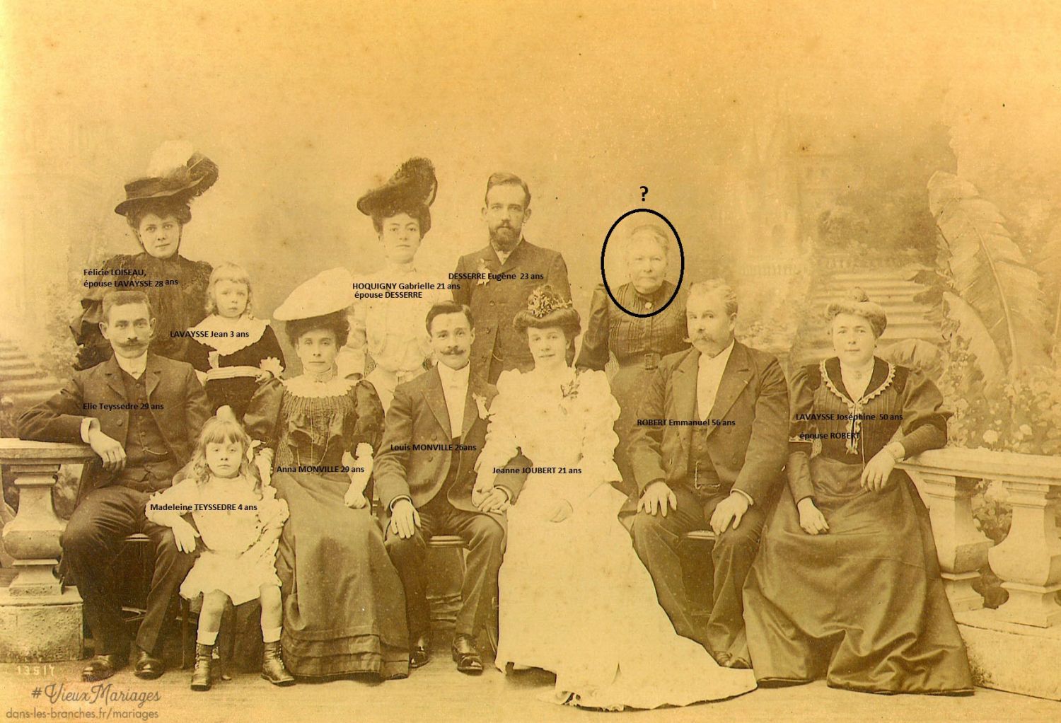 Louis MONVILLE et Jeanne JOUBERT 1906 à Paris 7e (75)