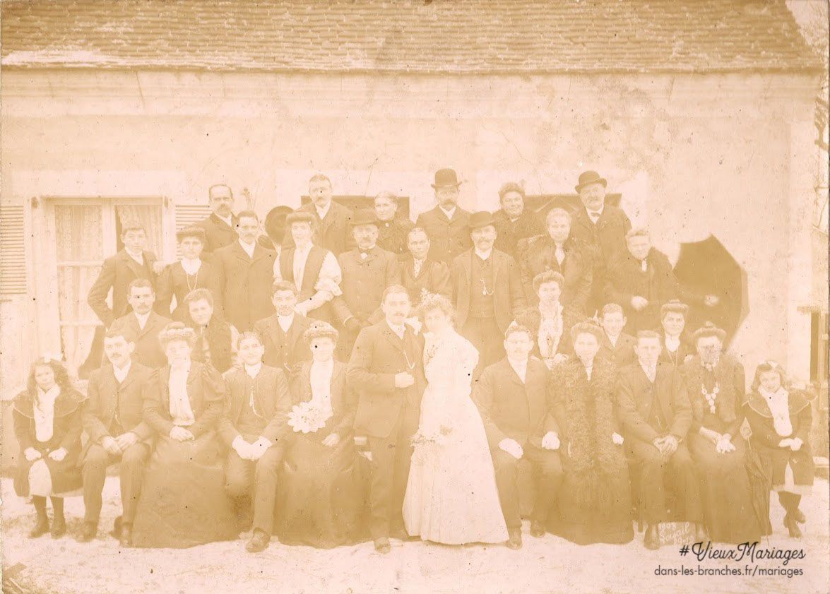 Mariés inconnus 1908 à Loisail (61)