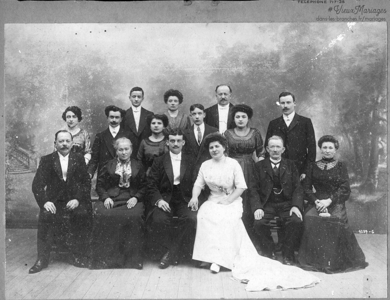 Achille JUTIN et Jeanne DUTHEIL 1909 à Clermont-Ferrand (63)