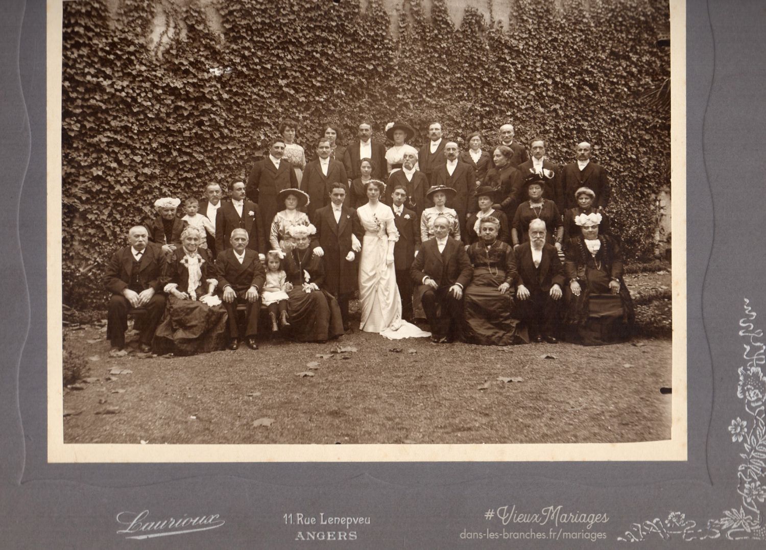 Mariés inconnus 1910 à dans le Maine-et-Loire (49)