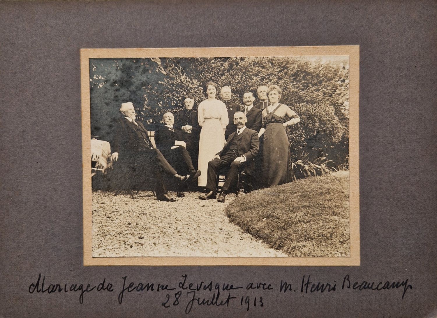 Henri BEAUCAMP et Jeanne LEVESQUE 1913 à Sainte-Adresse (76)