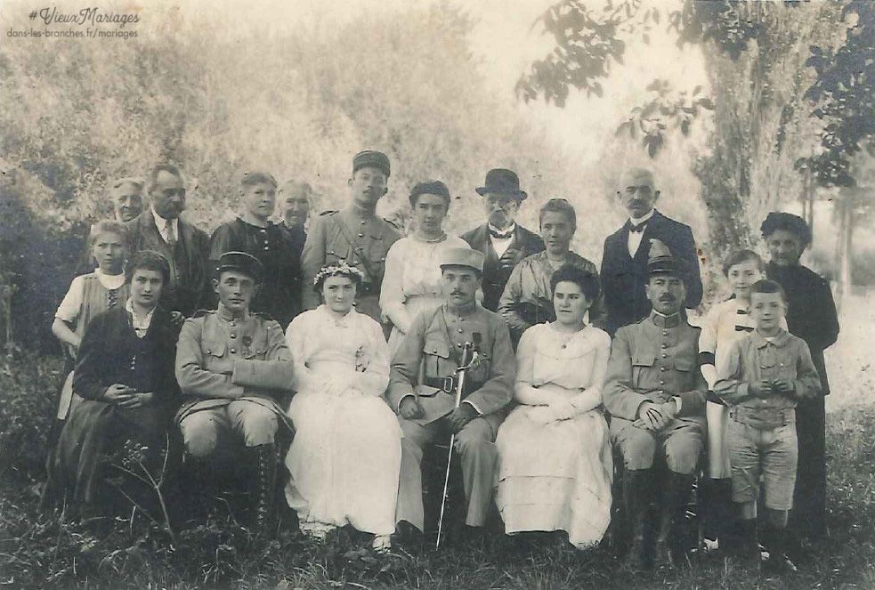 Mariés inconnus le 09/04/1917 à Andernay (55)