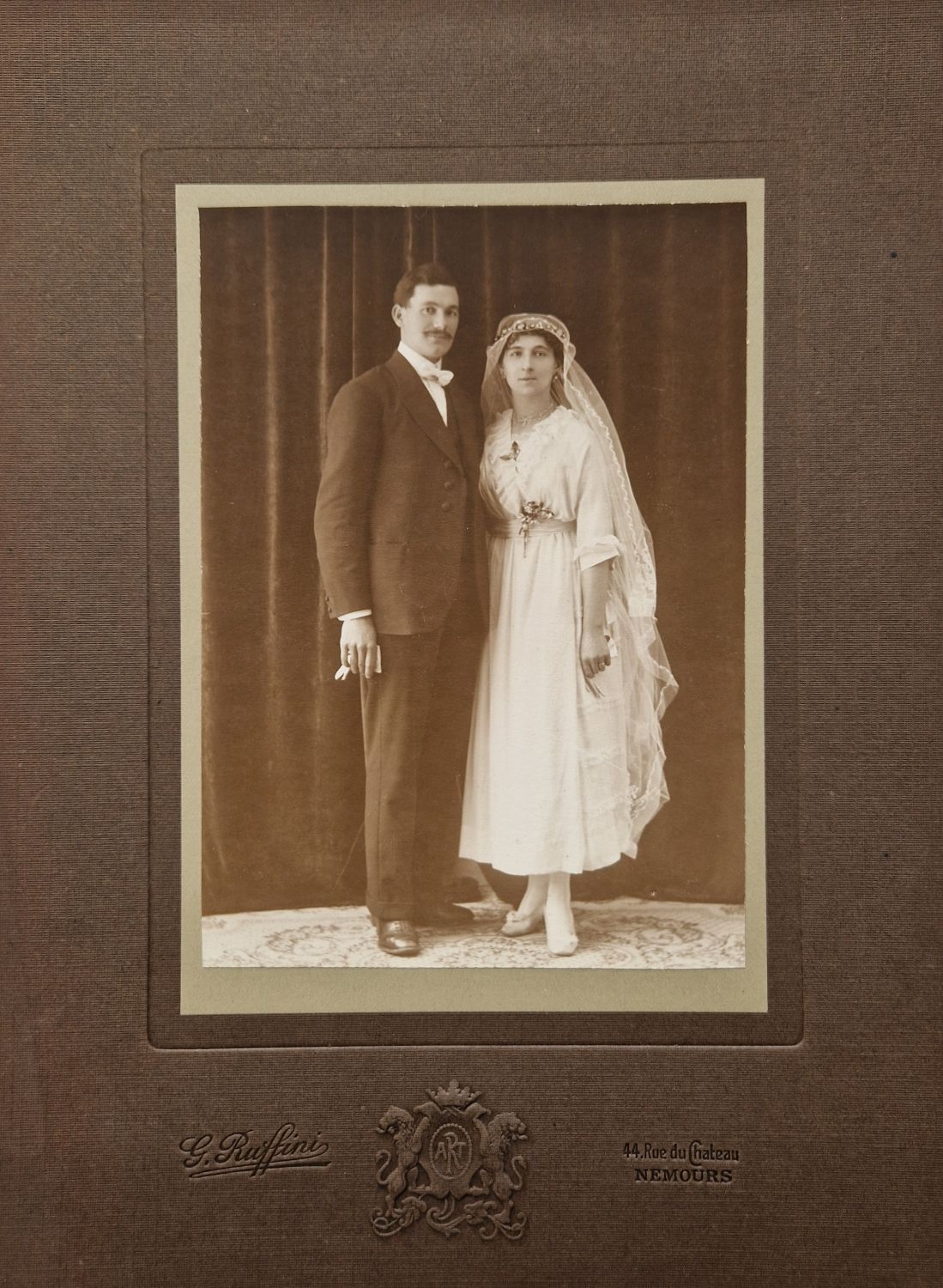 Mariés inconnus 1919 à Nemours (77)